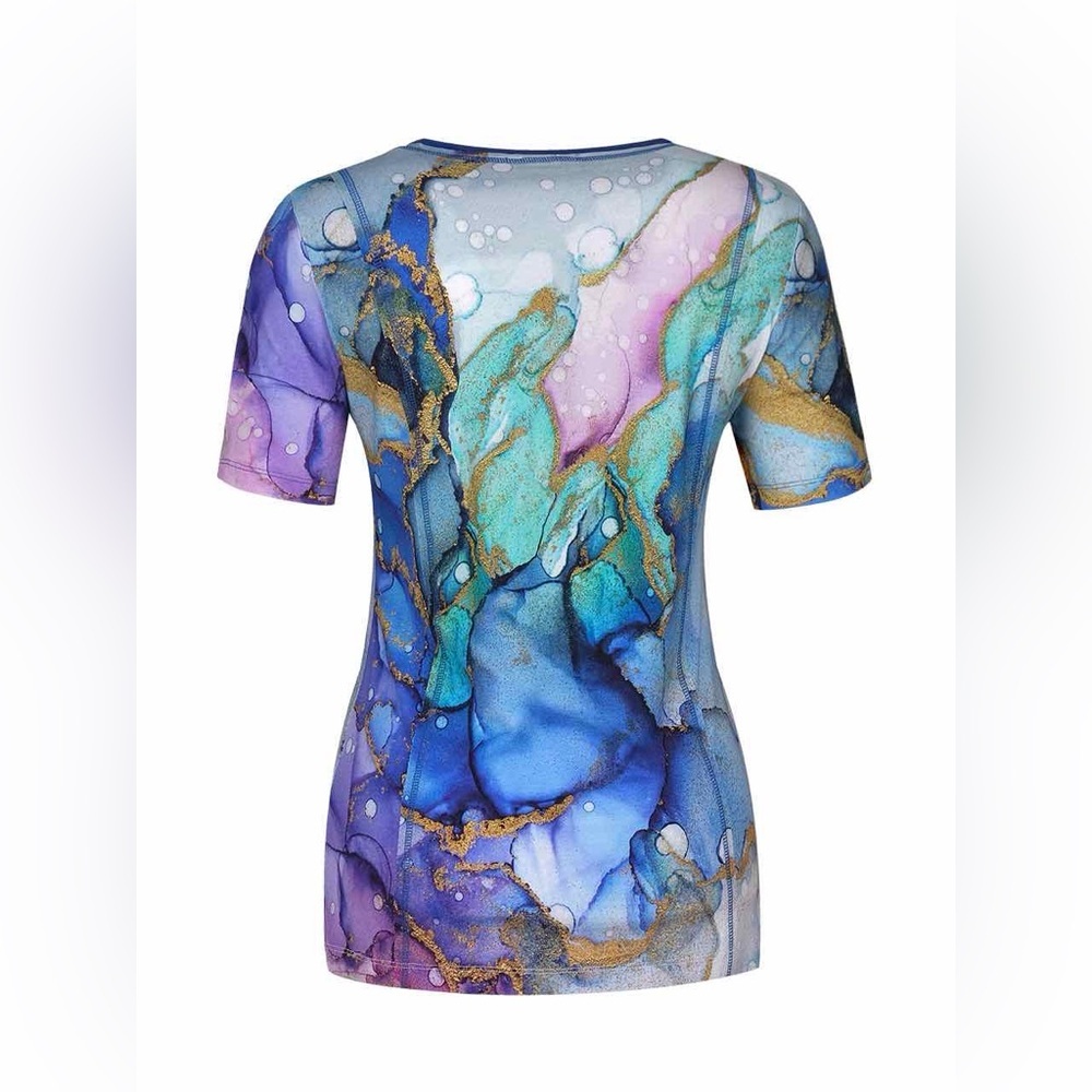 NWT Dolcezza top Simply Art “Moody Mermaid Bubble” - Picture 3 of 6